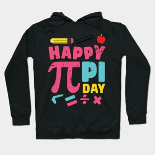 Happy Pi Day Mathematic Math Teacher Gifts Leopard Rainbow Hoodie